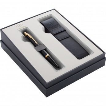Набор PARKER URBAN BLACK GT ручка шариковая + чехол, M Набор PARKER URBAN BLACK GT ручка шариковая + чехол, M